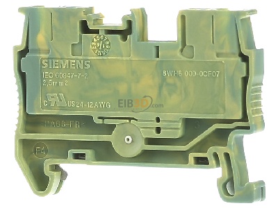 Back view Siemens 8WH6000-0CF07 Ground terminal block 1-p 5,2mm 
