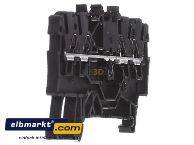 Ansicht links WAGO Kontakttechnik 2000-1405 Klemme 1,0 qmm schwarz 