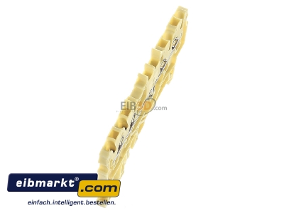 Ansicht oben links WAGO Kontakttechnik 2000-1406 Klemme 1,0 qmm gelb 