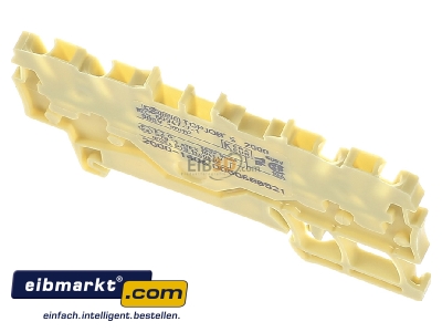 Ansicht oben hinten WAGO Kontakttechnik 2000-1406 Klemme 1,0 qmm gelb 