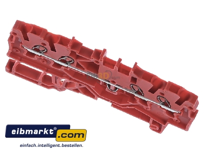 Ansicht oben vorne WAGO Kontakttechnik 2000-1403 Klemme 1,0 qmm rot 