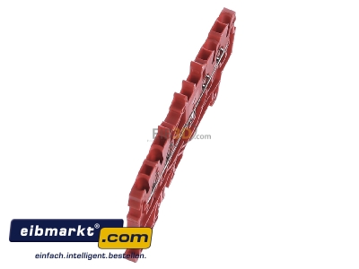 Ansicht oben links WAGO Kontakttechnik 2000-1403 Klemme 1,0 qmm rot 