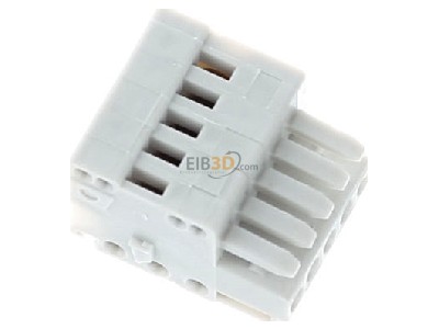 Ansicht oben links WAGO 733-105 Federleiste 2,5mm, 5pol. 