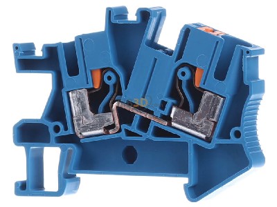 Frontansicht Phoenix PTI 6 BU Installationsklemme 0,5-10qmm blau 