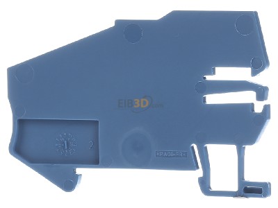 Ansicht hinten Phoenix AB-PTI Auflagebock B=2mm blau 