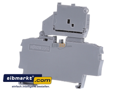 Ansicht hinten WAGO Kontakttechnik 2002-1611/1000-541 Sicherungsklemme 2-Leiter 