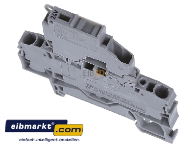 Ansicht oben vorne WAGO Kontakttechnik 2002-1611/1000-541 Sicherungsklemme 2-Leiter 