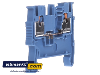 Ansicht links Phoenix Contact PT 1,5/S BU Durchgangsreihenklemme AWG26-14,B=3,5mm bl 