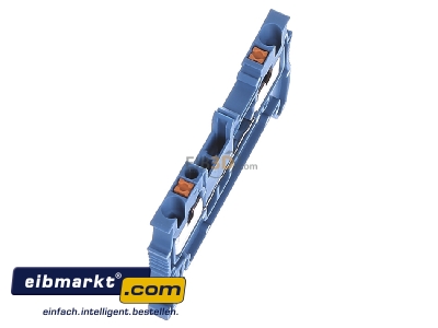 Ansicht oben links Phoenix Contact PT 1,5/S BU Durchgangsreihenklemme AWG26-14,B=3,5mm bl 