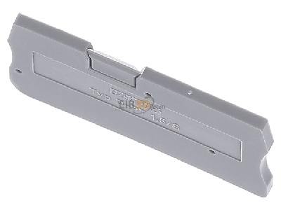 Ansicht oben vorne Phoenix D-PT 1,5/S Abschlussplatte gr 45x2,2x24,3mm 