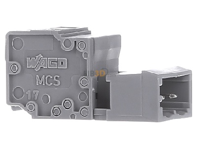 Ansicht links WAGO 231-602 Stiftleiste KFZ 5,00mm, 2 pol. gr. 