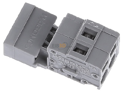 Ansicht oben rechts WAGO 231-602 Stiftleiste KFZ 5,00mm, 2 pol. gr. 