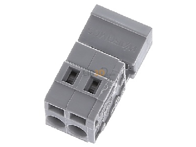 Ansicht oben hinten WAGO 231-602 Stiftleiste KFZ 5,00mm, 2 pol. gr. 