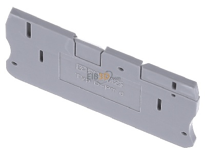 View up front Phoenix D-PT 6 End/partition plate for terminal block 
