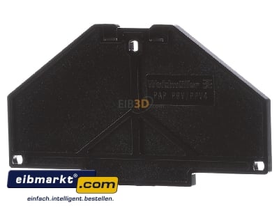 Front view Weidmller 1173750000 End/partition plate for terminal block
