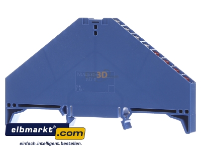Ansicht hinten Weidmller PRV 8 BL 35X7.5 WS Durchgangsreihenklemme 