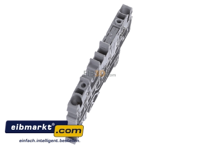 Ansicht oben links WAGO Kontakttechnik 2002-1601 Durchgangsklemme TOBJOB S, grau 