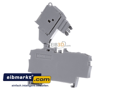 Back view WAGO Kontakttechnik 2002-1611/1000-836 G-fuse 5x20 mm terminal block 6A 6,2mm
