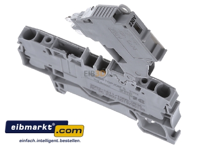 Ansicht oben vorne WAGO Kontakttechnik 2002-1611/1000-836 Sicherungsklemme 2-Leiter 