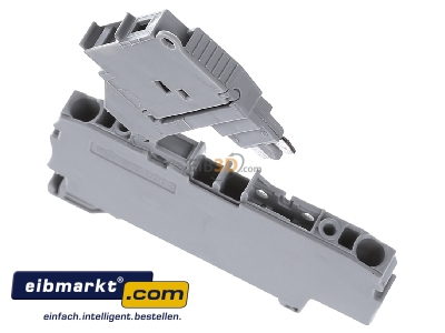 Top rear view WAGO Kontakttechnik 2002-1611/1000-836 G-fuse 5x20 mm terminal block 6A 6,2mm
