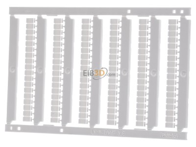Front view Phoenix UCT-TMF 3,5 Label for terminal block 3,5mm white 
