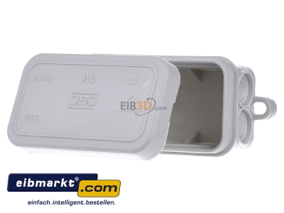 Front view OBO Bettermann A 6 Surface mounted box 43x80mm
