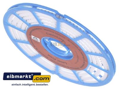 Ansicht oben hinten Weidmller CLI C 1-3 WS/SW 1 CD Leitermarkierer 3x4,2mm,weich,wei 