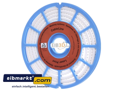Ansicht hinten Weidmller CLI C 1-3 WS/SW 5 CD Leitermarkierer 3x4,2mm,weich,wei 