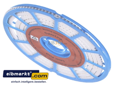 Top rear view Weidmller CLI C 1-3 WS/SW 6 CD Cable coding system 3...5mm with numbers - 
