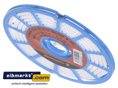 Ansicht oben vorne Weidmller CLI C 1-3 WS/SW A CD Leitermarkierer 3x4,2mm,weich,wei 