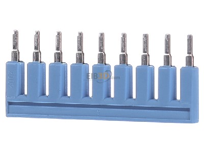 Frontansicht WAGO 2002-409/000-006 Kammbrcker 9-fach blau 