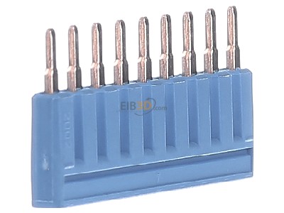 Ansicht links WAGO 2002-409/000-006 Kammbrcker 9-fach blau 