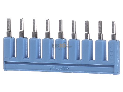 Ansicht hinten WAGO 2002-409/000-006 Kammbrcker 9-fach blau 
