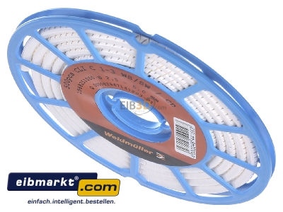 Ansicht oben vorne Weidmller CLI C 1-3 WS/SW / CD Leitermarkierer 3x4,2mm,weich,wei 