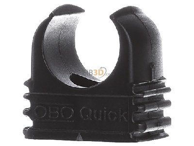 Front view OBO 2955 M16 SW Tube clamp 16mm 
