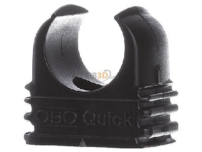 Frontansicht OBO 2955 M16 SW Quick-Schelle M16 
