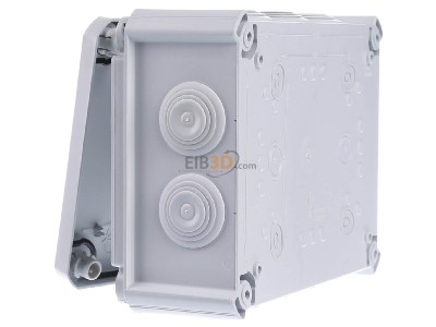 View on the right OBO T 160 F Surface mounted box 190x150mm 
