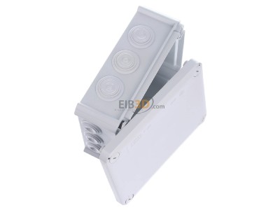 View top left OBO T 160 F Surface mounted box 190x150mm 
