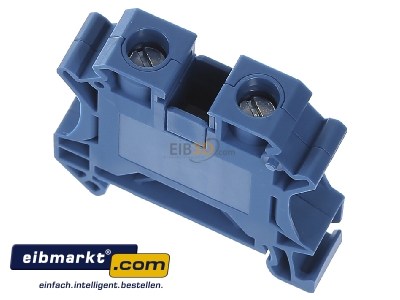 View up front Phoenix Contact UTI 16 BU Feed-through terminal block 12,2mm 76A
