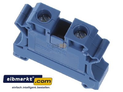 Top rear view Phoenix Contact UTI 16 BU Feed-through terminal block 12,2mm 76A
