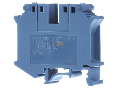 Front view Phoenix UTI 35 BU Installation terminal block 15,2mm 1-p 
