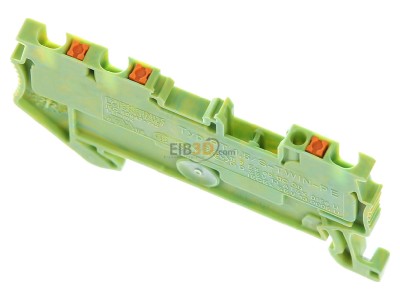 Ansicht oben hinten Phoenix PT 1,5/S-TWIN-PE Schutzleiter-Reihenklemme 