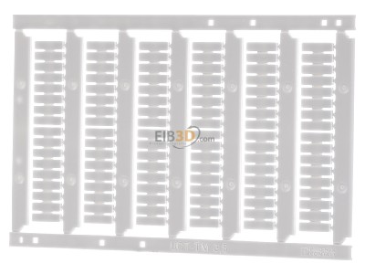 Front view Phoenix UCT-TM 3,5 Label for terminal block 3,5mm white 
