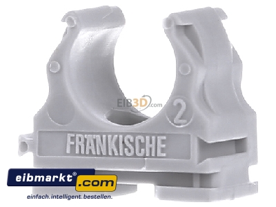 Front view Frnkische 22370016 Tube clamp 16mm

