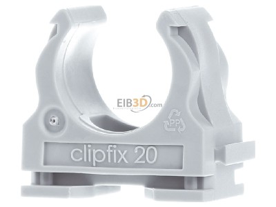 Back view Frnkische clipfix 20 Clamp for cable tubes 20mm 
