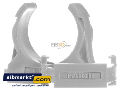 Front view Frnkische clipfix 40 Tube clamp 40mm - 
