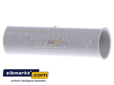 Frontansicht Frnkische SMSKu-E 16 Kunststoff-Steckmuffe f. isofix-EL-F 