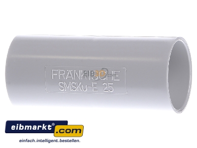 Frontansicht Frnkische SMSKu-E 25 Kunststoff-Steckmuffe f. isofix-EL-F 