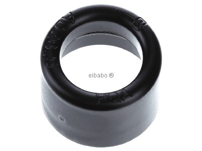 Top rear view Flexa RQA AD28.5 sw Terminal sleeve for protective hose 
