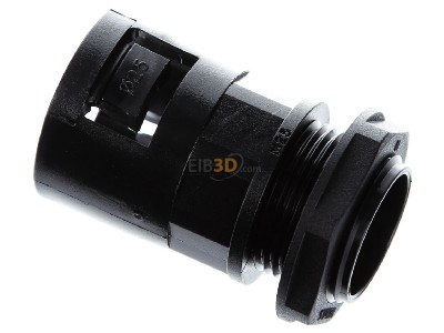 View top right ABB AL25/M25/A/BL Straight connector for corrugated hose 
